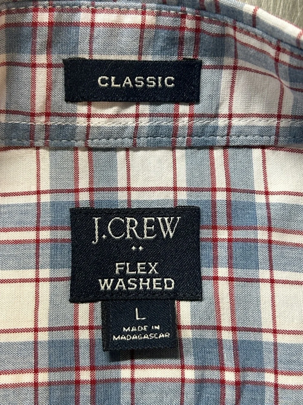 J. Crew long Sleeve Button Down Collar Shirt.  L - Picture 7 of 7